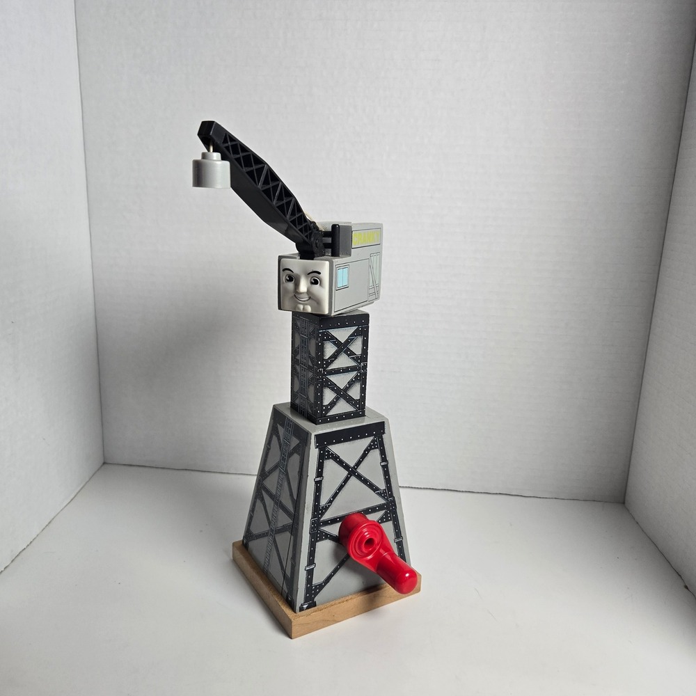 Vintage Thomas & Friends Wooden Railway Cranky Crane Green Train Accessory READ